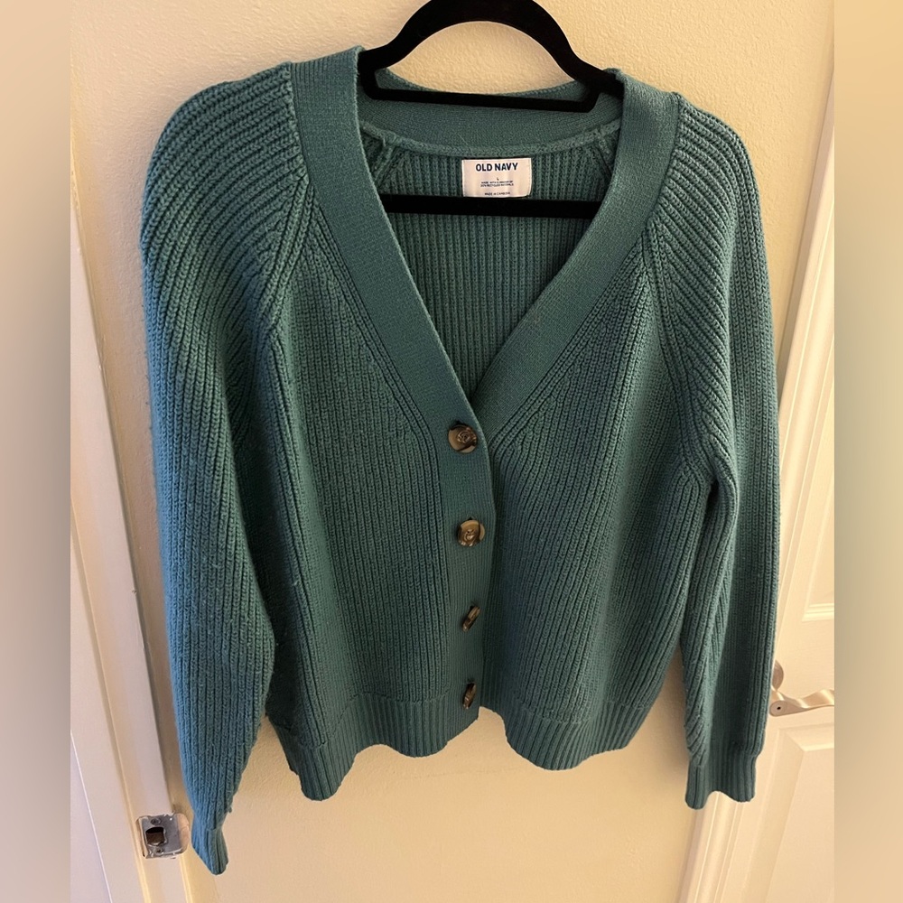 Old Navy Blue Knit Cardigan